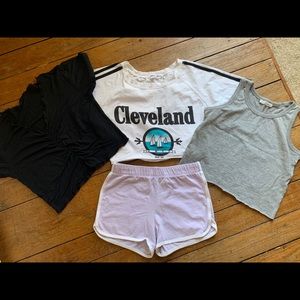 Crop Top with Shorts